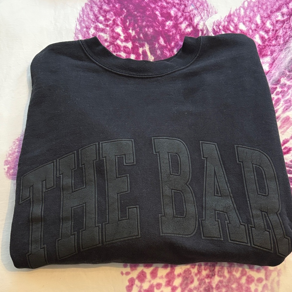 The Bar Black Crew Neck Sweater
